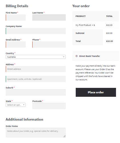 page does not contain the shortcode woocommerce cart